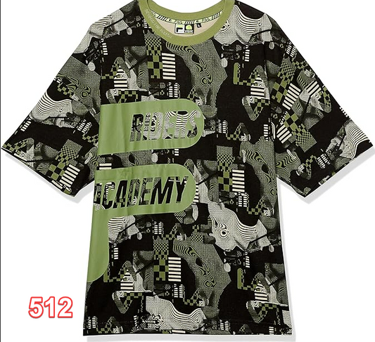 Valentino Rossi Mens Riders Academy Fila Collection Oversized T Shirt L Green