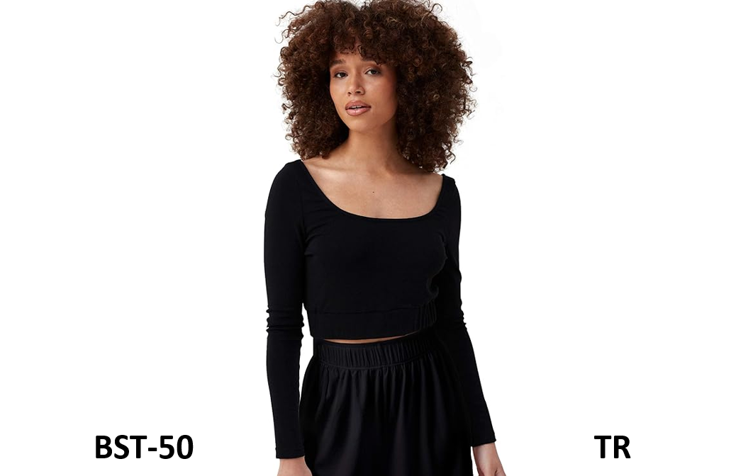 4TH & RECKLESS Women's Robyn TOP (Only Top), Rib-Knit Crop, Top Black, X-Small