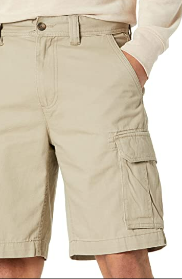 Amazon Essentials Men's Classic-Fit Cargo Short Khaki 40 /10" inseam