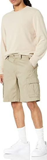 Amazon Essentials Men's Classic-Fit Cargo Short Khaki 40 /10" inseam