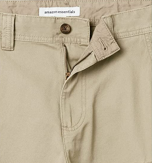 Amazon Essentials Men's Classic-Fit Cargo Short Khaki 40 /10" inseam