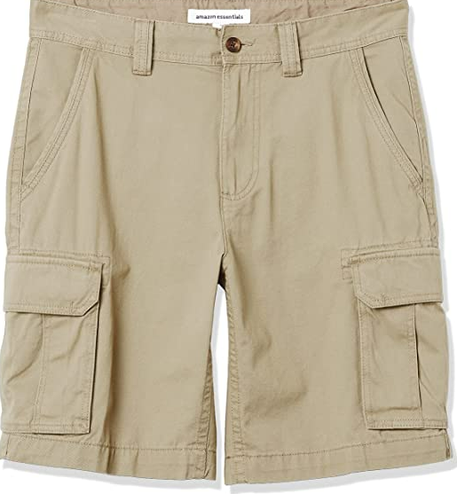 Amazon Essentials Men's Classic-Fit Cargo Short Khaki 40 /10" inseam