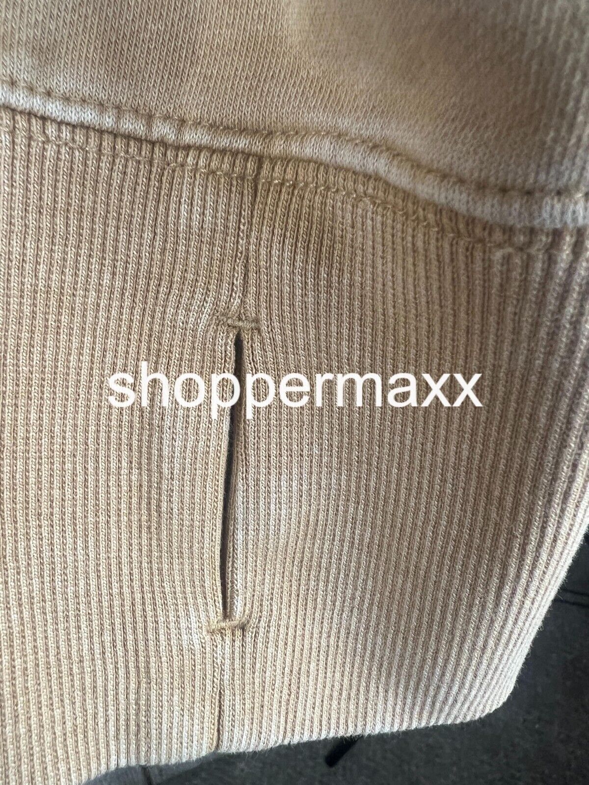 Women's 1/2 Zip Fleece Pullover Sweat - JoyLab, Beige, Size Large