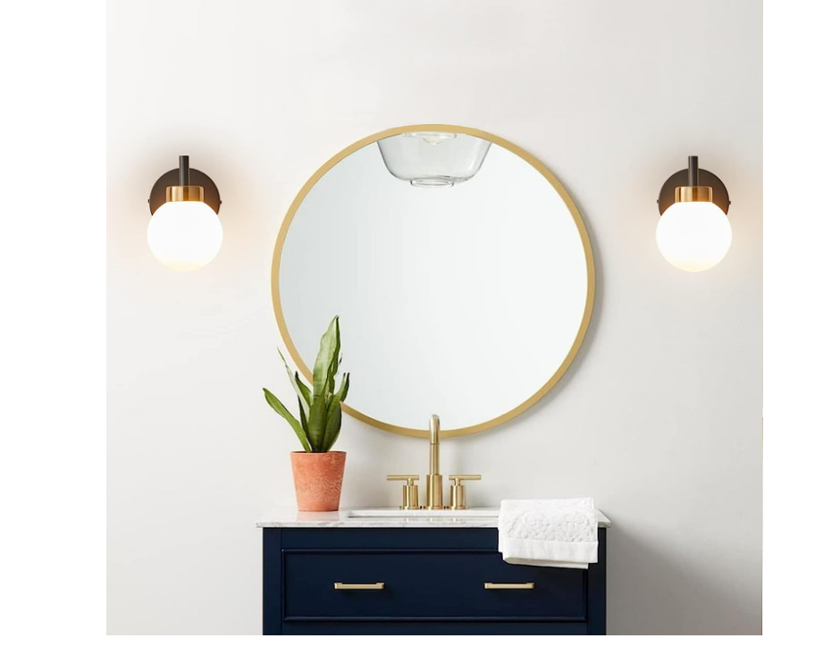 Wall Sconce Light Fixtures for Bathroom, Bedroom Living Room Hallway Set of 2