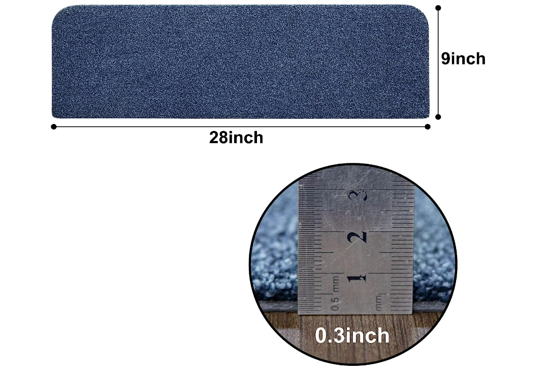 COSY HOMEER Stair Treads Non-Slip Carpet Mat 28inX9in Indoor Stair Runners 10PCS