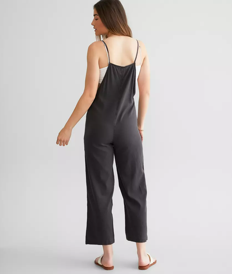 Billabong womens Beach Cruiser Overalls, Off Black, Medium US