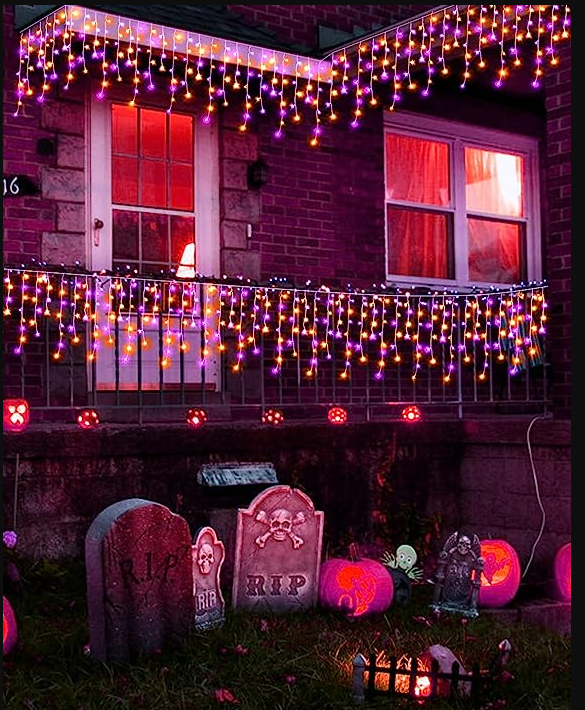 1280 LED Christmas Lights Outdoor Decorations 132ft String Light with 240 Drops