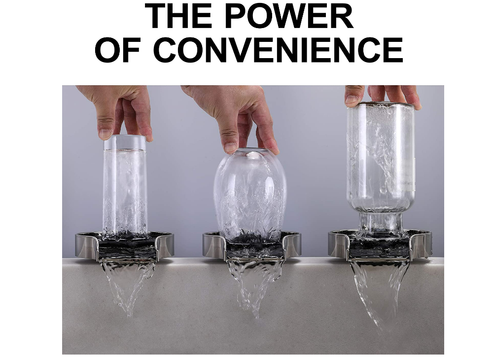 Ultimate Unicorn Automatic Glass Rinser Washer Cleaner Bar Sink Glass Cup Rinser