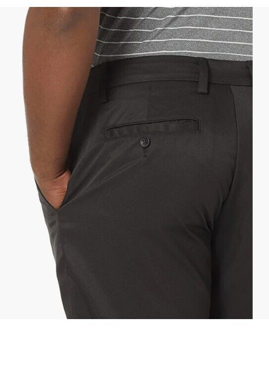 Essentials Men's Classic-Fit Stretch Golf Pant, Black, 34W x 29L