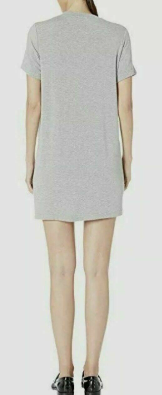 BLDWN Women's Shirt Dress Gray Leah Crewneck Short Sleeve T-shirt Dress Size L