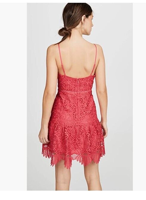 BB DAKOTA Women's Dress Party Has Arrived Scalloped Lace Dress Mini Dress Glow 4