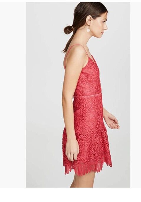 BB DAKOTA Women's Dress Party Has Arrived Scalloped Lace Dress Mini Dress Glow 4