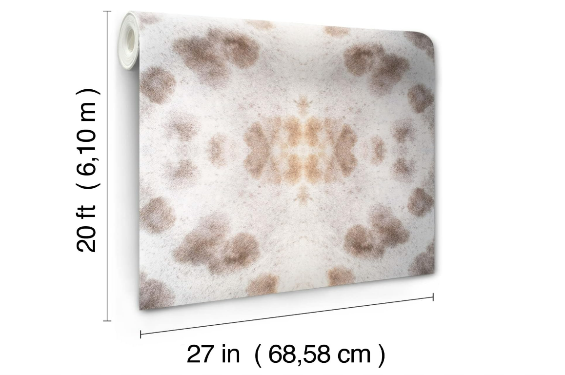 York Wallcoverings PSW1386RL Off-White Leopard Appaloosa Wallpaper ‎45 square ft
