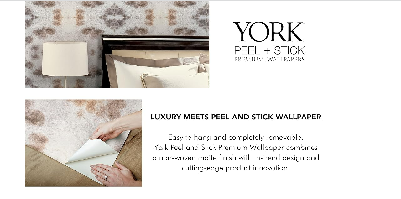 York Wallcoverings PSW1386RL Off-White Leopard Appaloosa Wallpaper ‎45 square ft