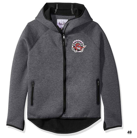 Touch by Alyssa Milano NBA Toronto Raptors Drop Kick Jacket, Medium Heather ~B49
