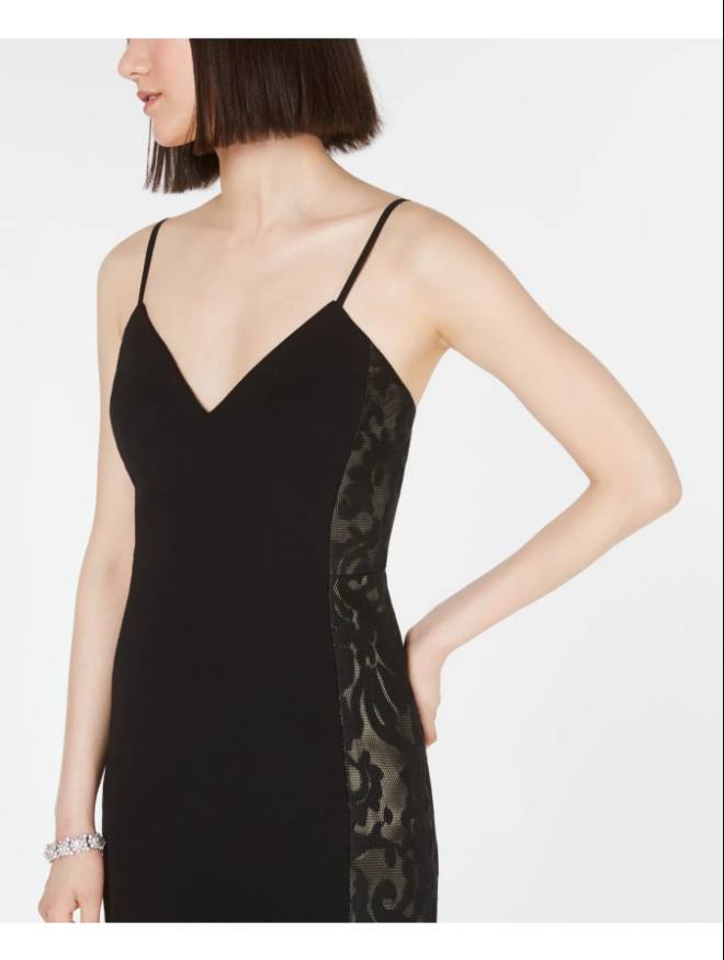 VINCE CAMUTO Women's Dress Sleeveless Knee Length Body Con Cocktail Dress Blk 4