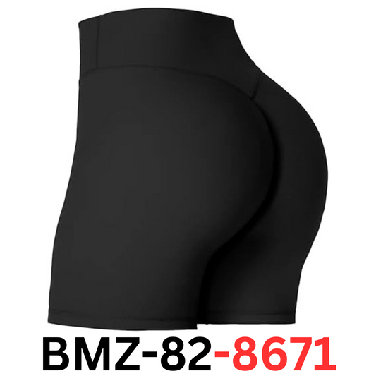 Sunzel Women's Biker Gym Shorts Hidden Butt Scrunch High Waisted Butt Lift, 6" S