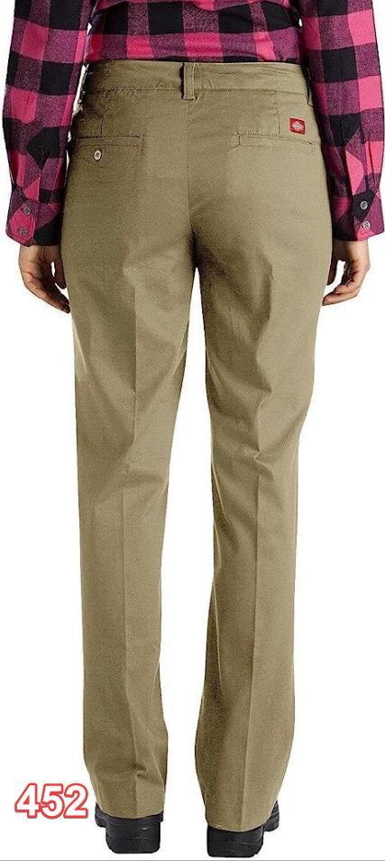 Dickies Women's Relaxed Straight Stretch Twill Pant Desert Sand 8L