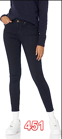 Brand - Daily Ritual Women's Mid-Rise Skinny Jean, Indigo Blue Overdyed, 27S