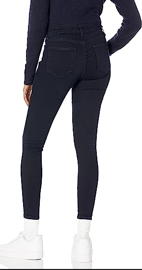 Brand - Daily Ritual Women's Mid-Rise Skinny Jean, Indigo Blue Overdyed, 27S