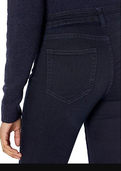 Brand - Daily Ritual Women's Mid-Rise Skinny Jean, Indigo Blue Overdyed, 27S