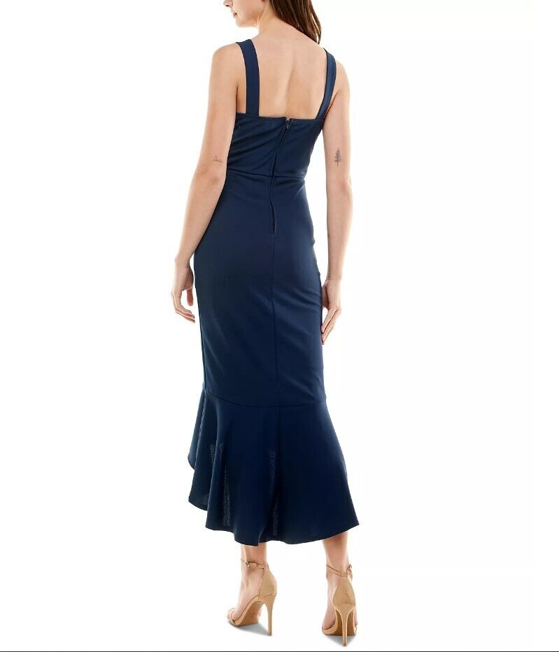 TRIXXI Juniors' High-Low Dress Navy 9 Junior Girl's Prom Dress Party Dress Gown
