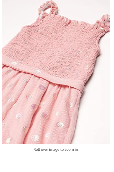 Amy Byer Girls' Sleeveless Flounce Jumpsuit, Blush, 12