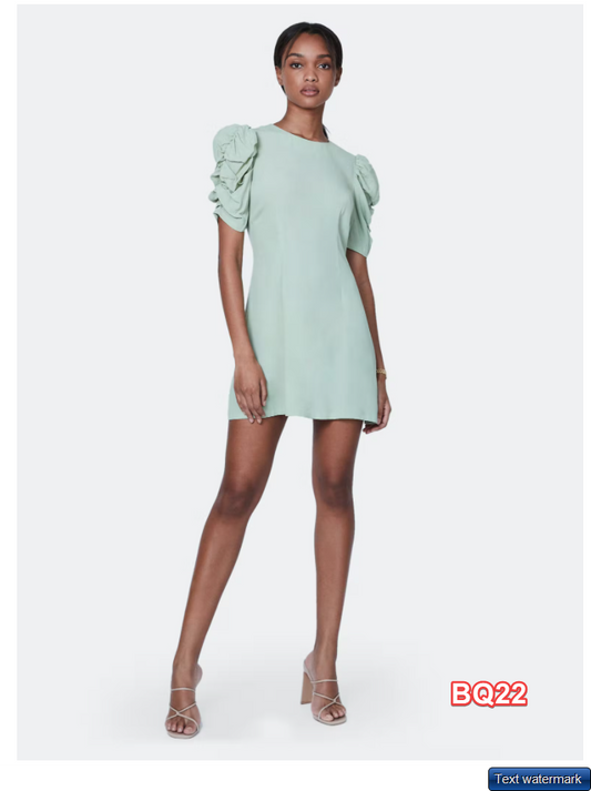 Billie the Label Helena Mini Dress Sage Size 4 Billie the Label Women's Dress 4