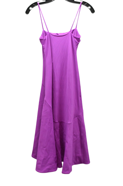 Susana Monaco  Dress Women's Dress Thin Strap Angled Ruffle Dress Size S Malbec