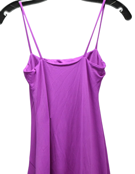 Susana Monaco  Dress Women's Dress Thin Strap Angled Ruffle Dress Size S Malbec