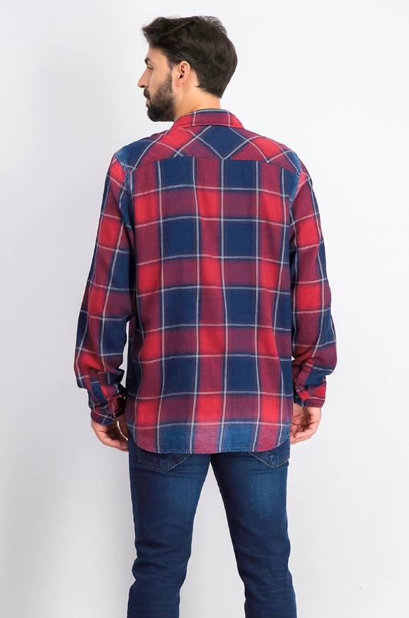 Buffalo David Bitton mens sidope shirt biking red L