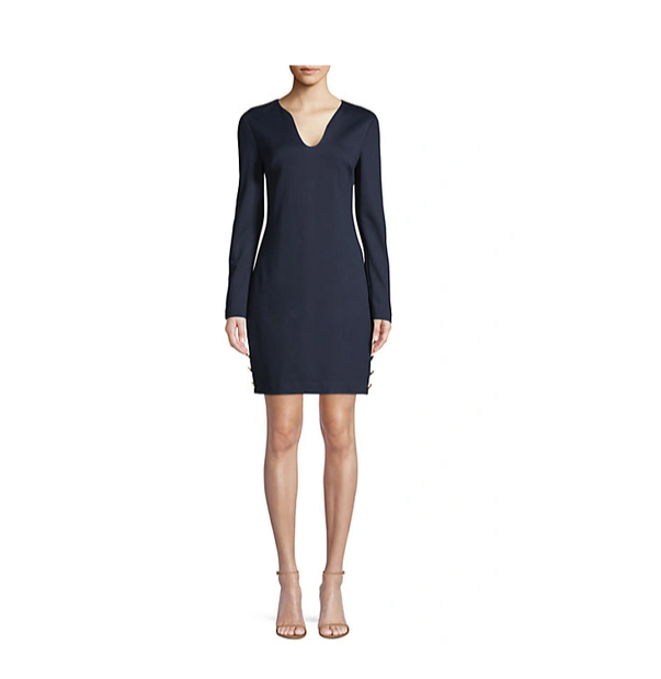 Trina Turk Women's Mini Dress Short Dress Tropical Tie-Back Dress CD4 Indigo 12