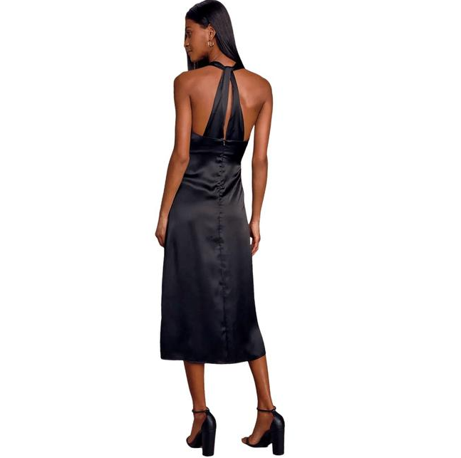 Bishop + Young Women's Dress Camila T-Back Dress XS & M - Black Designer Dress