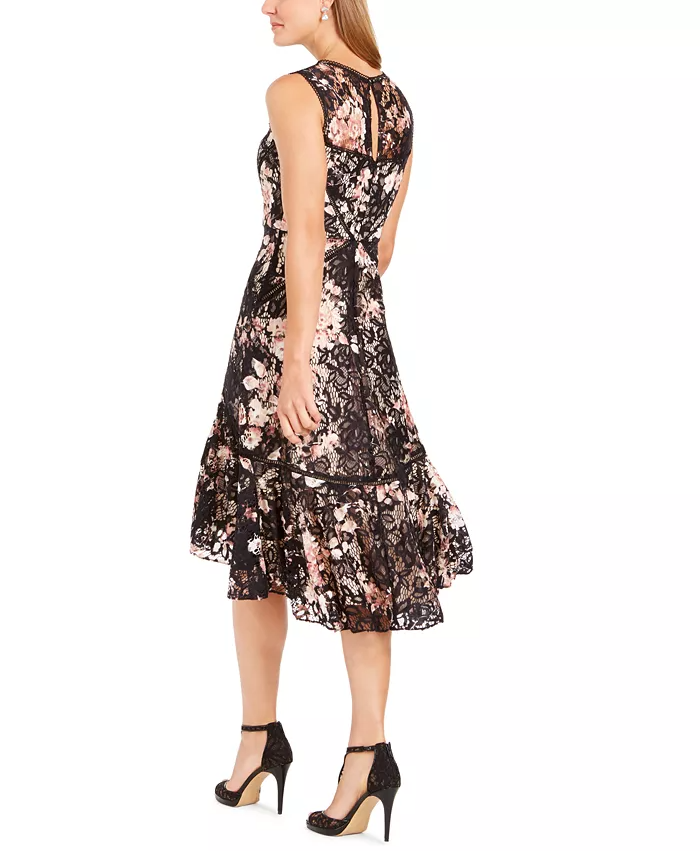 Taylor Petite Lace Midi A-Line Dress 6P Taylor Women's Midi Dress Designer Dress