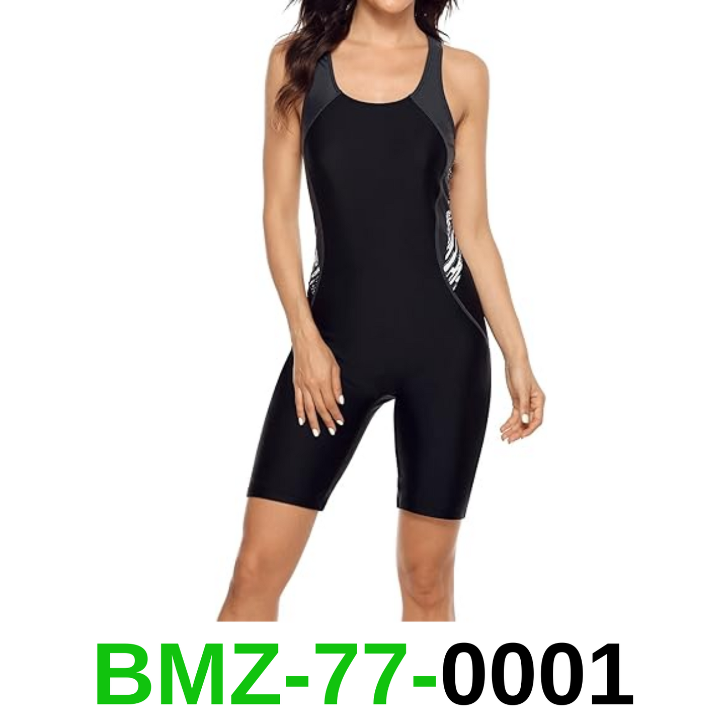 beautyin Women Boyleg Swimwear Racing Onepiece Athletic Padded Bathingsuits, 2XL