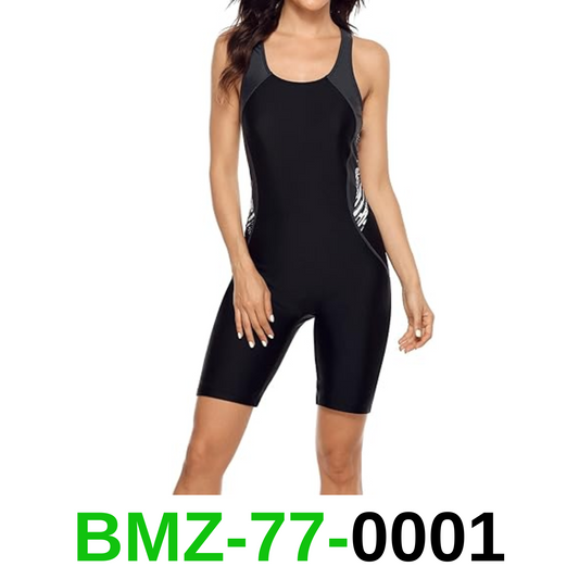 beautyin Women Boyleg Swimwear Racing Onepiece Athletic Padded Bathingsuits, 2XL