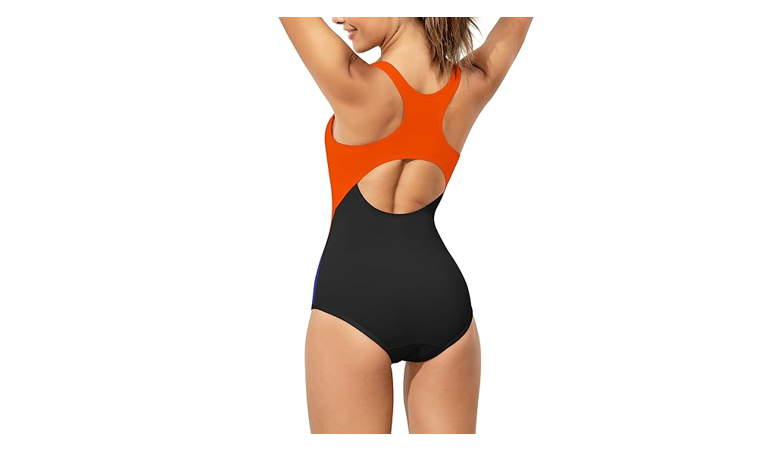 Beautikini Period Swimwear One Piece Leakproof Menstrual Swimsuit Women's, M