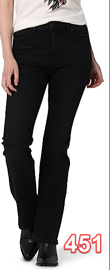 Wrangler womens High Rise Bold Boot Jeans, Black, 12 /31x30 US