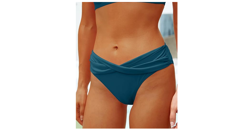 Yonique Women Two Piece Bathing Suits Push Up Bikini Set Halter Swimsuit, L