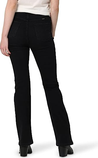 Wrangler womens High Rise Bold Boot Jeans, Black, 12 /31x30 US