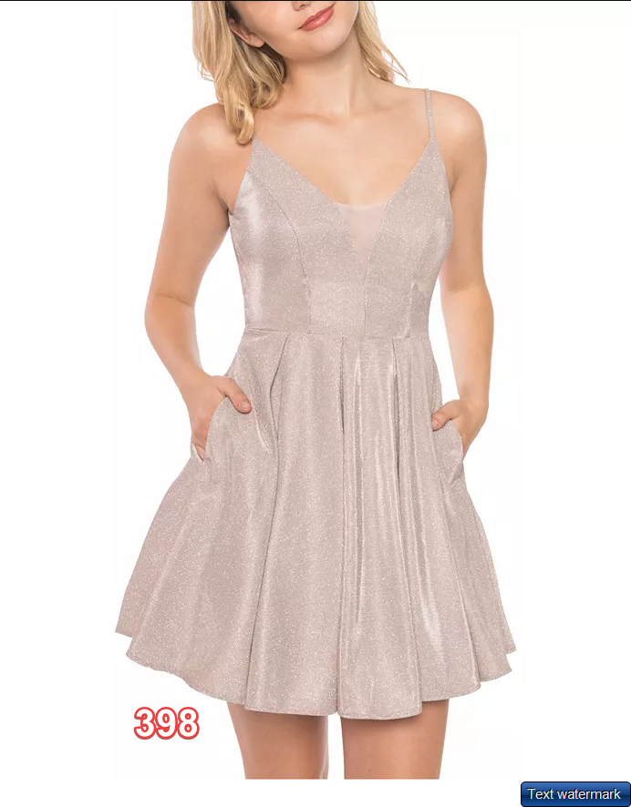 B DARLIN Juniors' Glitter Mesh Skater Dress Rose 5/6 B DARLIN Juniors' Mini Dres