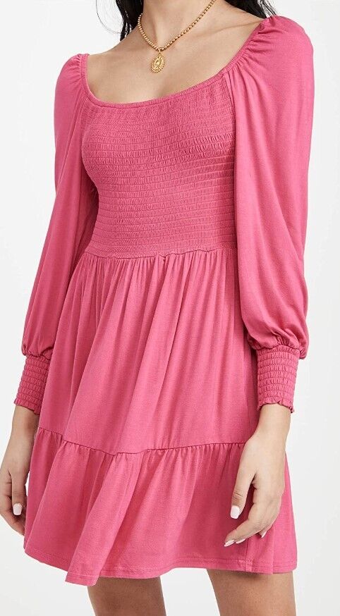 BB DAKOTA by Steve Madden Women's Let's Go Crazy Dress Raspberry XS womens dress