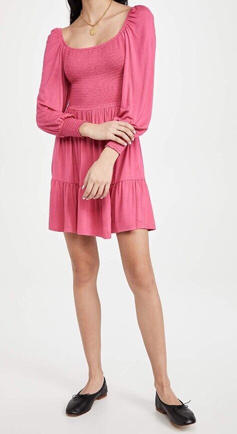 BB DAKOTA by Steve Madden Women's Let's Go Crazy Dress Raspberry XS womens dress