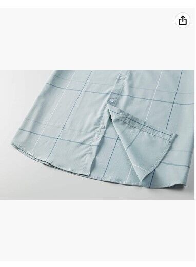 Zhadel Men's Regular-Fit Short-Sleeve Casual Elegant Business Shirt w Pocket M