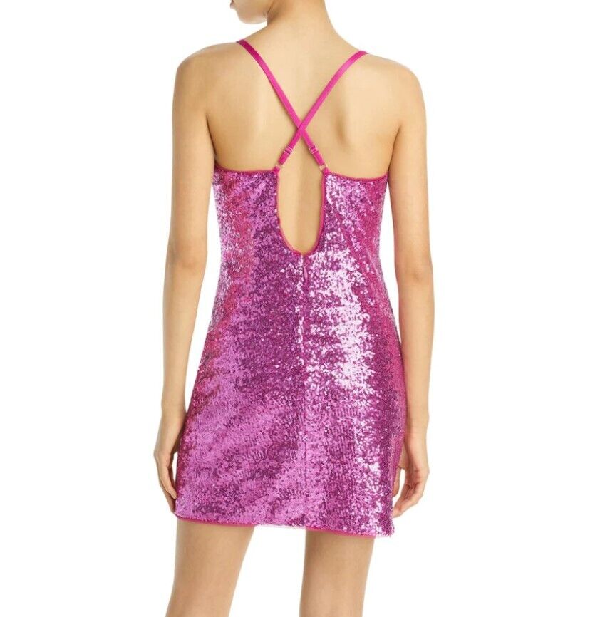 BCBGMAXAZRIA WOMENS SEQUINED PARTY MINI DRESS Small $298 BCBG Women's Mini Dress