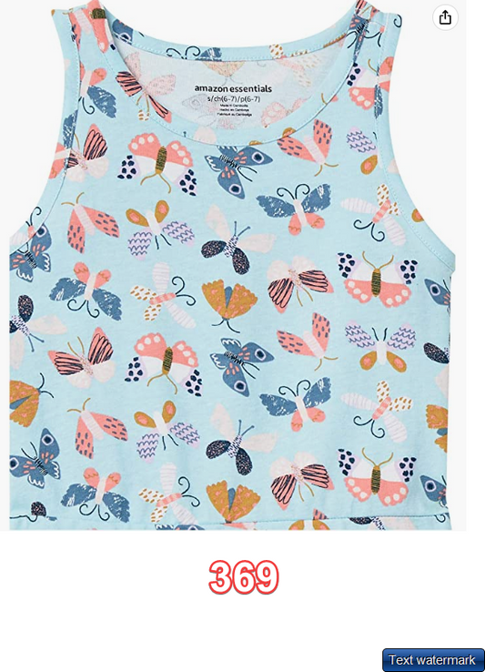 Amazon Essentials Girls and Toddlers' Knit Sleeveless Tank Play Dress L(10)