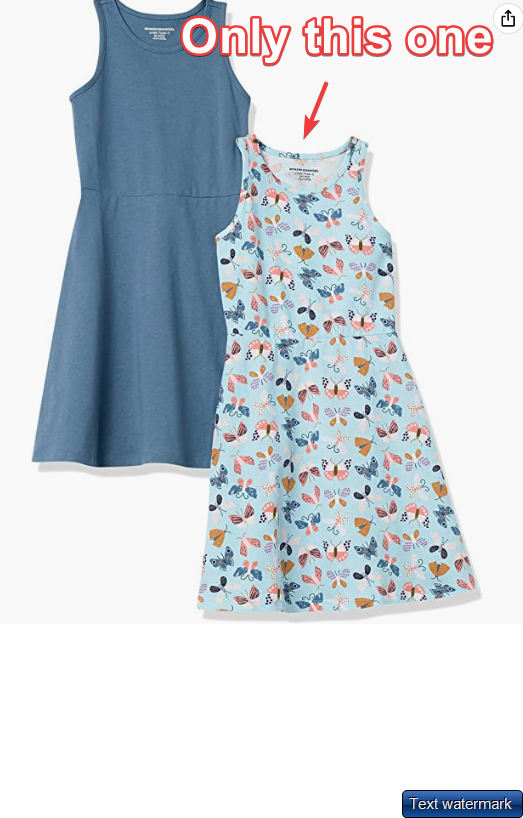 Amazon Essentials Girls and Toddlers' Knit Sleeveless Tank Play Dress L(10)