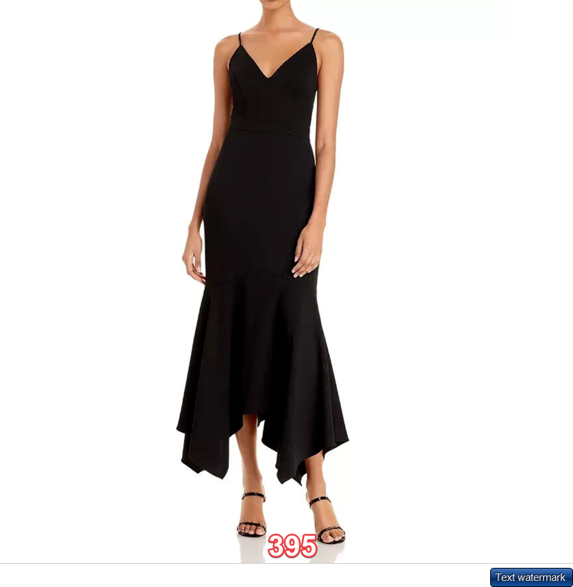AQUA Asymmetric Flounce Cocktail Dress $238 Size 4 Aqua Women's Dress Designer