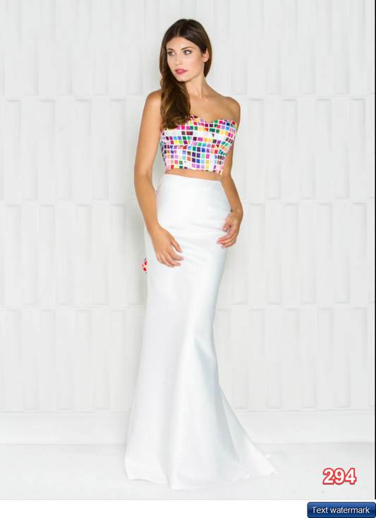 COLORS DRESS COLLECTION 1716 Sz 4 COLORS DRESS Women's Designer Dress Long Dress
