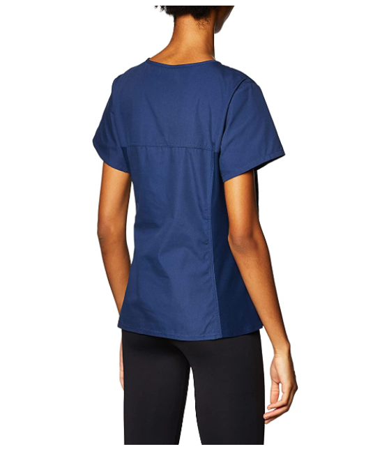 Cherokee Women's V Neck Scrubs Shirt, Navy, XXXXX-Large 5XL
